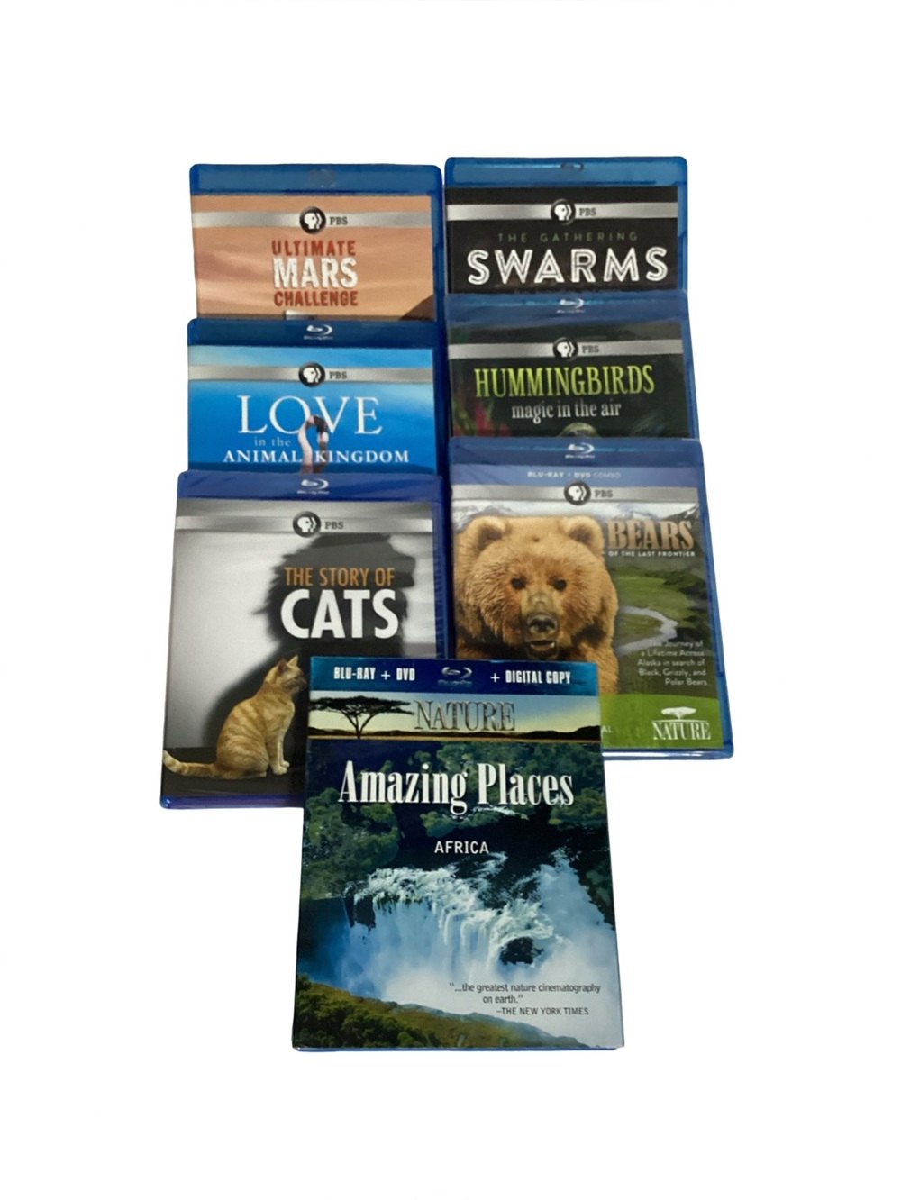 Lot of 6 PBS Nature Blu-Ray + 1 NOVA Mars Challenge All EUC or NEW